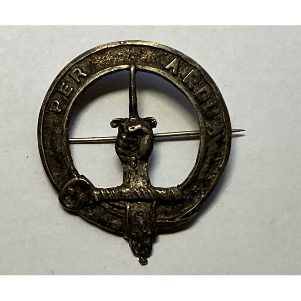 Per Ardua Through Difficulty Scottish  Clan Kilt  Pin Made in Scotland